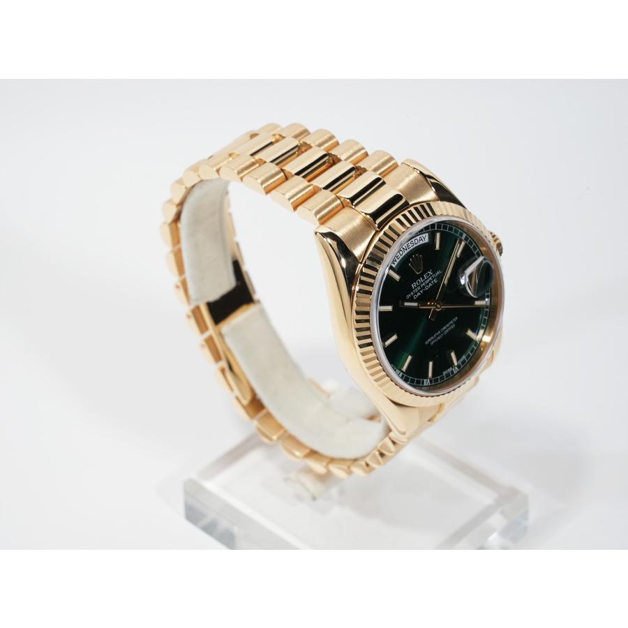 ロレックス デイデイト36 Ref.118238 イエローゴールド グリーン文字盤 | デイデイト | 04