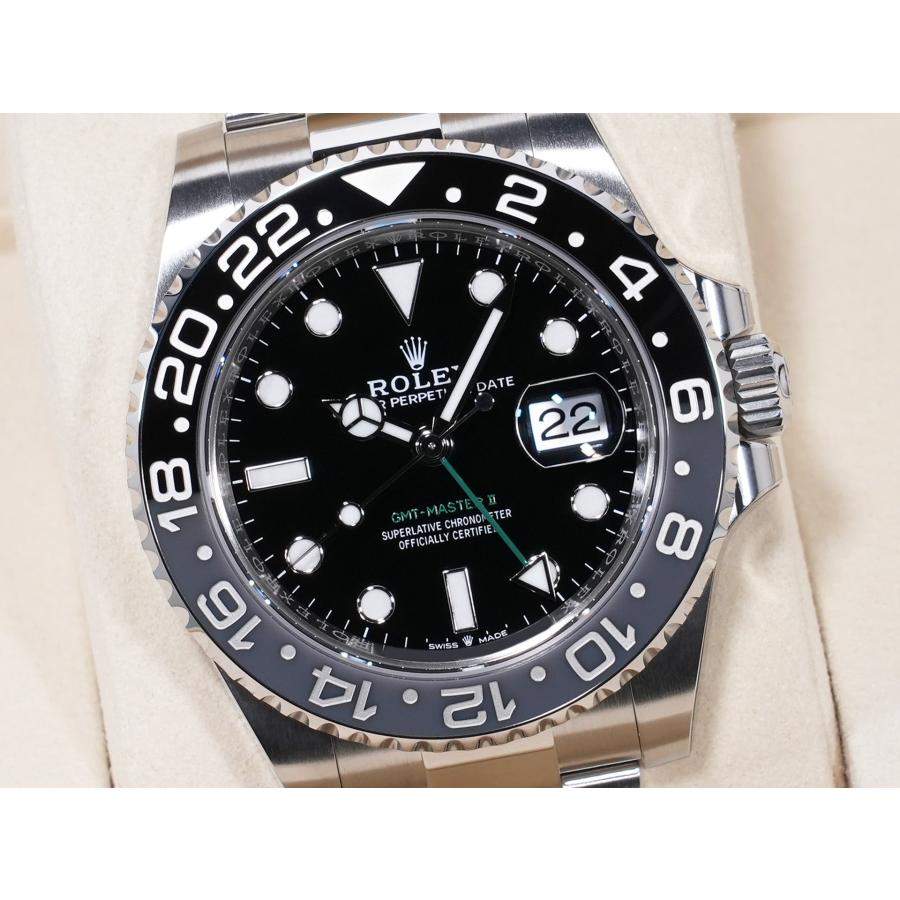ロレックス GMTマスターII Ref.126710GRNR ステンレススチール ブラック文字盤 オイスターブレスレット | GMTマスター | 02