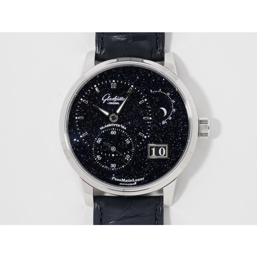 グラスヒュッテオリジナル パノマティック ルナ アニバーサリー エディション Ref.1-92-14-01-03-61 プラチナ ダークブルーのアベンチュリン文字盤 | GLASHUTTE ORIGINAL | 01
