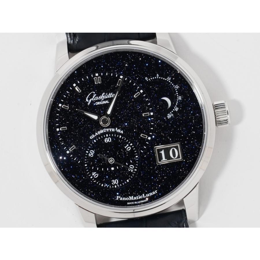 グラスヒュッテオリジナル パノマティック ルナ アニバーサリー エディション Ref.1-92-14-01-03-61 プラチナ ダークブルーのアベンチュリン文字盤 | GLASHUTTE ORIGINAL | 02