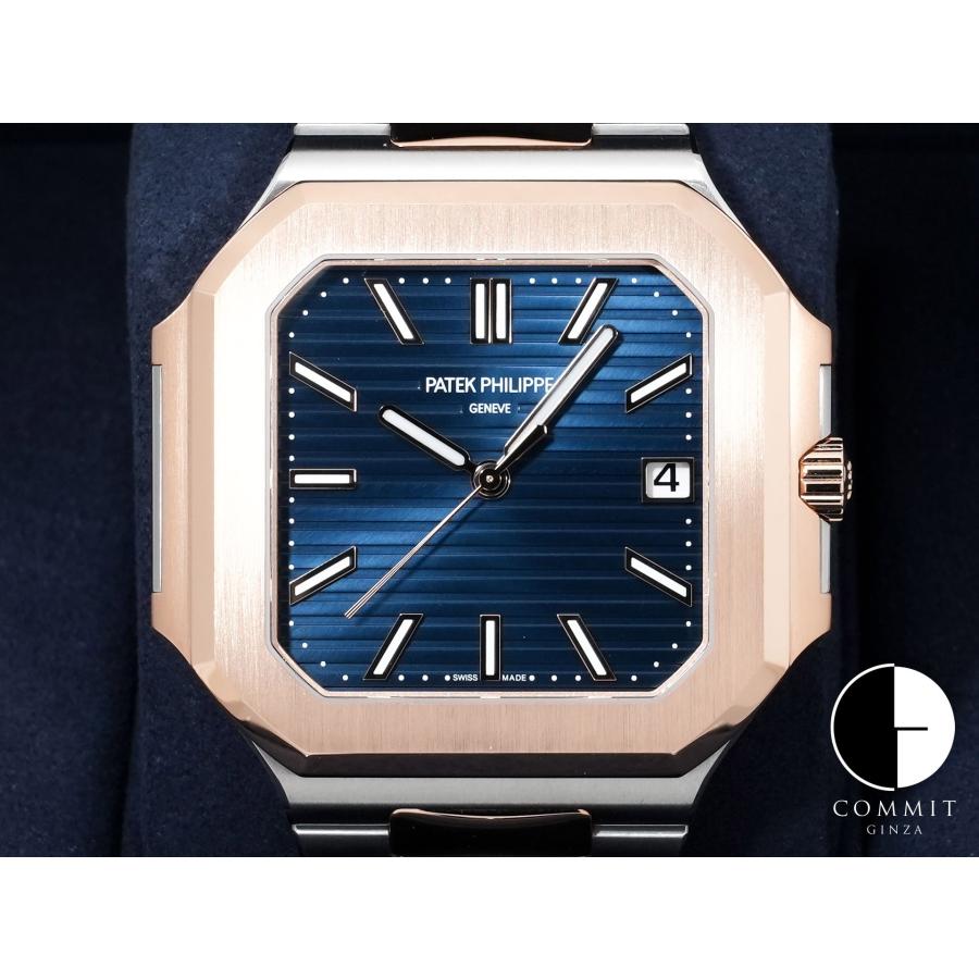 パテックフィリップ キュビタス Ref.5821/1AR-001 ステンレススチール/ローズゴールド ブルーソレイユ文字盤 | PATEK PHILIPPE