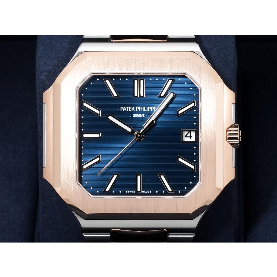 パテックフィリップ キュビタス Ref.5821/1AR-001 ステンレススチール/ローズゴールド ブルーソレイユ文字盤 | PATEK PHILIPPE | 01