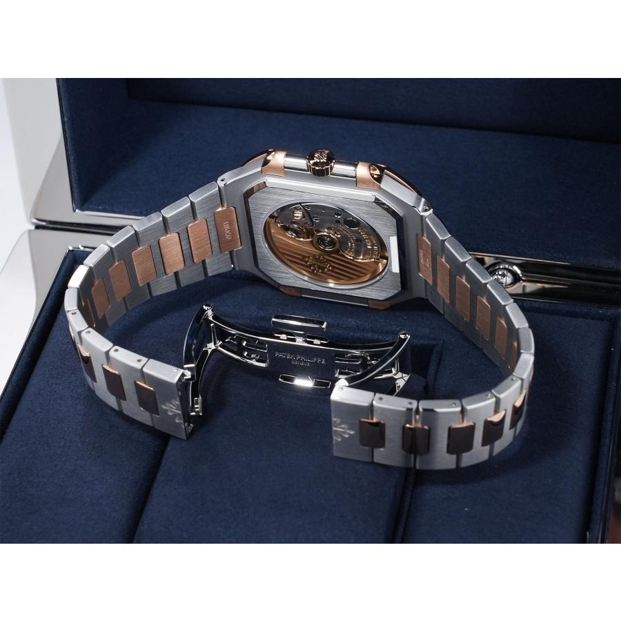 パテックフィリップ キュビタス Ref.5821/1AR-001 ステンレススチール/ローズゴールド ブルーソレイユ文字盤 | PATEK PHILIPPE | 06