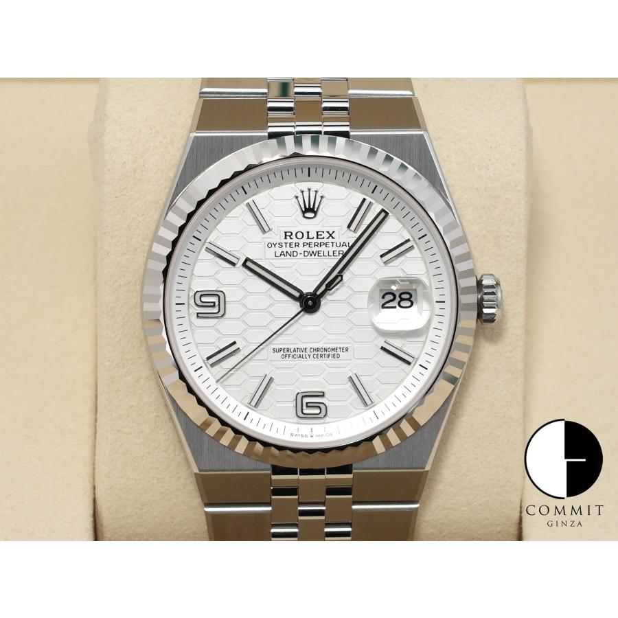 ロレックス ランドドゥエラー Ref.127334 ステンレススチール/ホワイトゴールド ホワイト文字盤 ジュビリーブレスレット | ROLEX