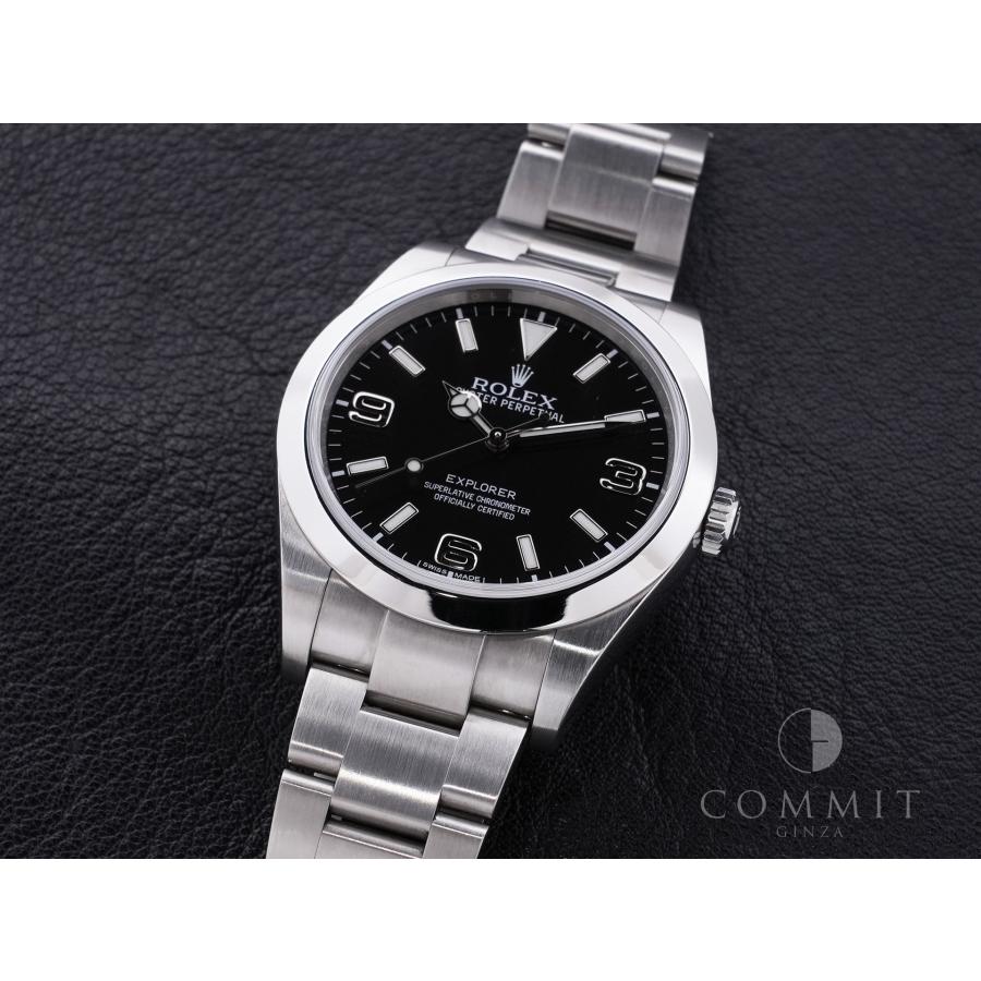 ロレックス エクスプローラーI 鏡面ブラックアウト Ref.214270 SS ブラック文字盤 | エクスプローラー（ROLEX） | 10