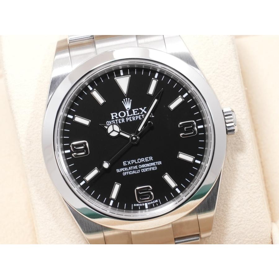 ロレックス エクスプローラーI 鏡面ブラックアウト Ref.214270 SS ブラック文字盤 | エクスプローラー（ROLEX） | 02