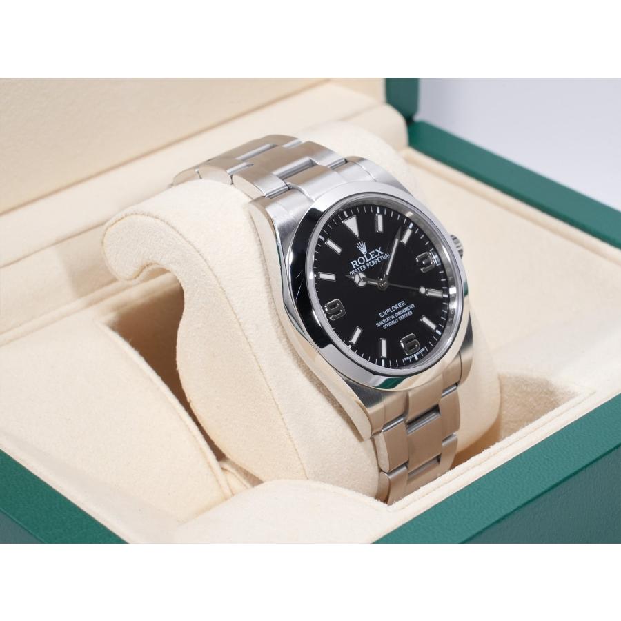 ロレックス エクスプローラーI 鏡面ブラックアウト Ref.214270 SS ブラック文字盤 | エクスプローラー（ROLEX） | 04