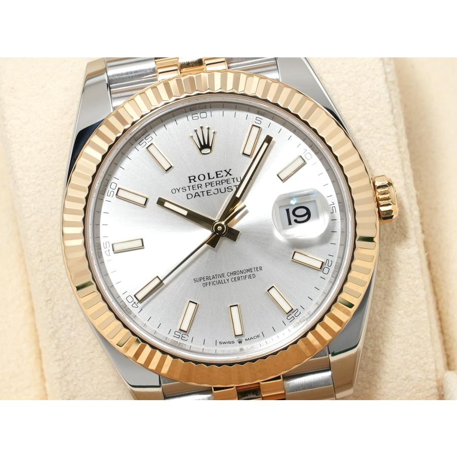 ロレックス デイトジャスト41 Ref.126333 ステンレススチール/イエローゴールド シルバー文字盤 ジュビリーブレスレット | デイトジャスト | 02