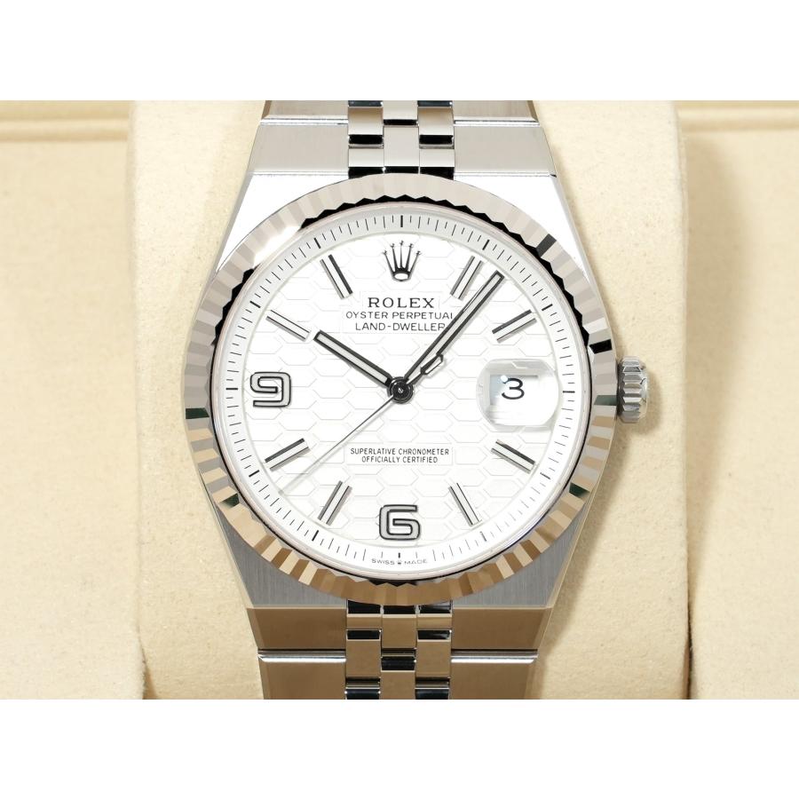 ロレックス ランドドゥエラー Ref.127334 ステンレススチール/ホワイトゴールド ホワイト文字盤 ジュビリーブレスレット | ROLEX | 01