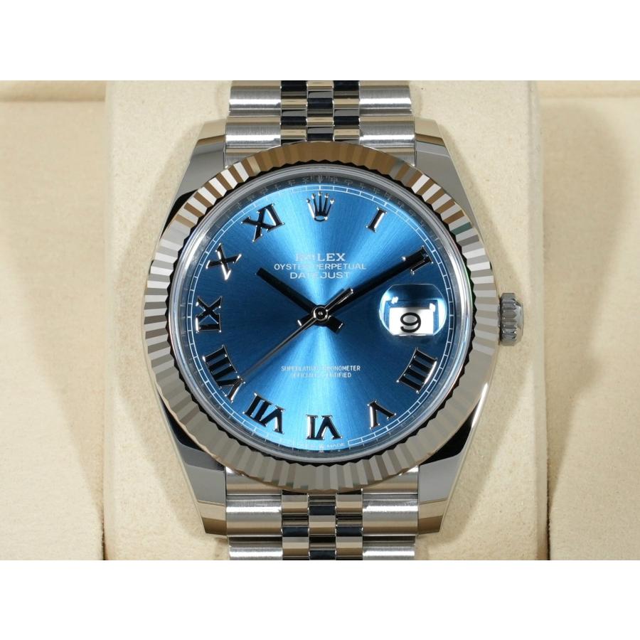 ロレックス デイトジャスト41 Ref.126334 ステンレススチール/ホワイトゴールド アズーロブルー文字盤 ジュビリーブレスレット | デイトジャスト | 01