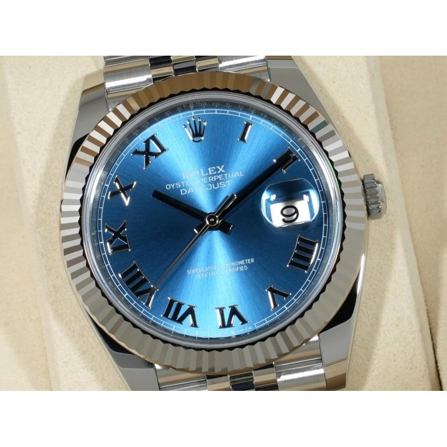 ロレックス デイトジャスト41 Ref.126334 ステンレススチール/ホワイトゴールド アズーロブルー文字盤 ジュビリーブレスレット | デイトジャスト | 02