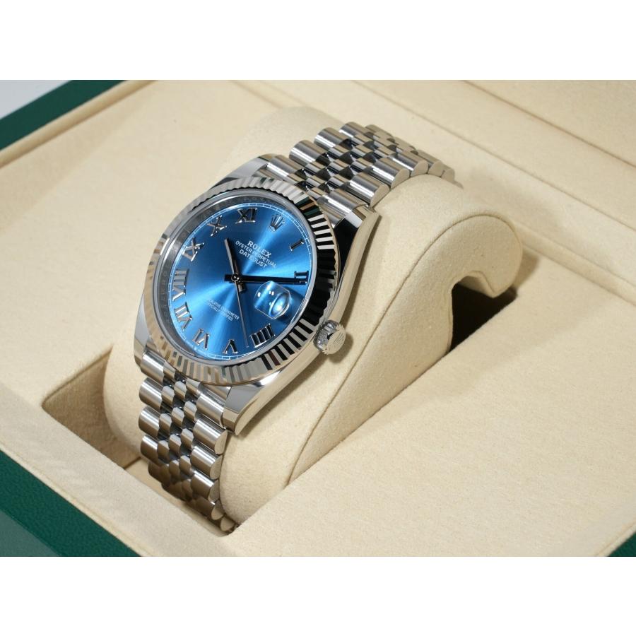 ロレックス デイトジャスト41 Ref.126334 ステンレススチール/ホワイトゴールド アズーロブルー文字盤 ジュビリーブレスレット | デイトジャスト | 03