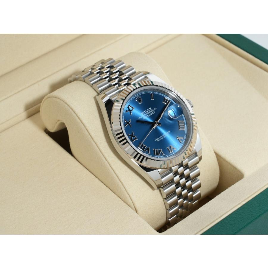 ロレックス デイトジャスト41 Ref.126334 ステンレススチール/ホワイトゴールド アズーロブルー文字盤 ジュビリーブレスレット | デイトジャスト | 04
