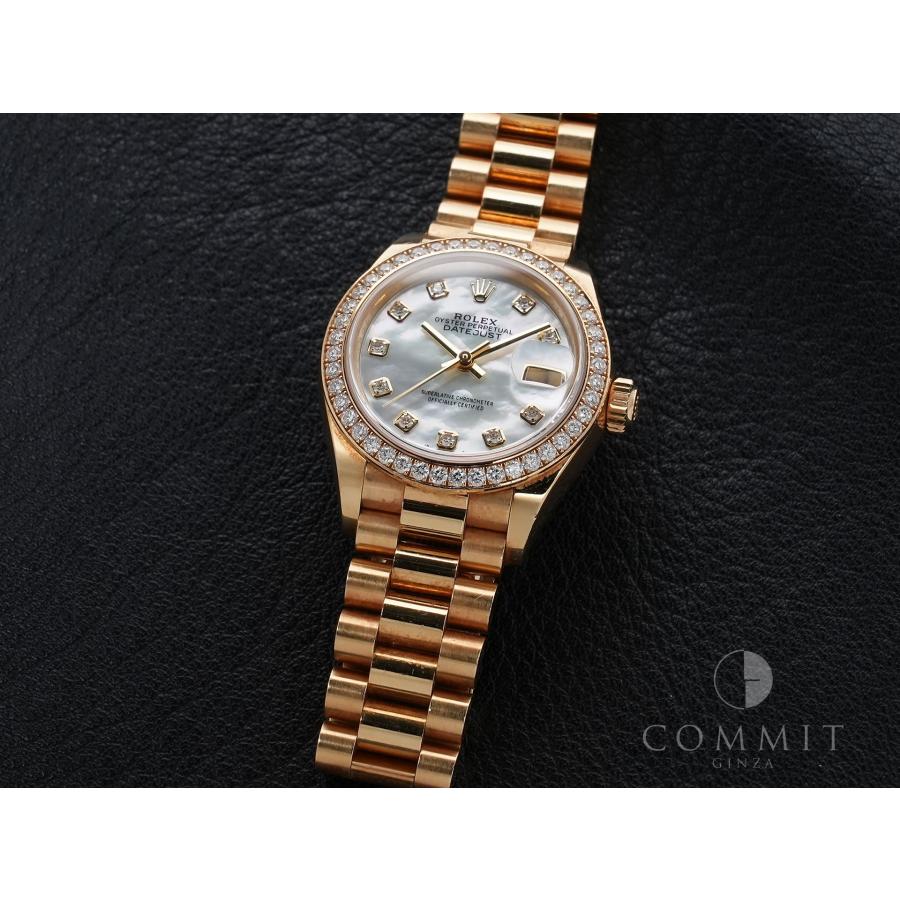 ロレックス デイトジャスト28 Ref.279138RBR イエローゴールド ホワイトシェルx10Pダイヤ文字盤 | デイトジャスト | 10