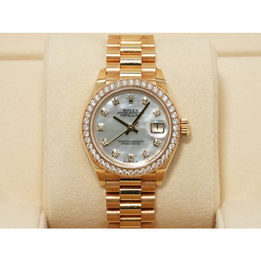 ロレックス デイトジャスト28 Ref.279138RBR イエローゴールド ホワイトシェルx10Pダイヤ文字盤 | デイトジャスト | 01