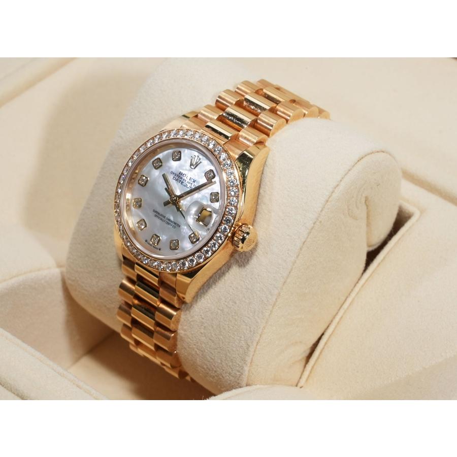 ロレックス デイトジャスト28 Ref.279138RBR イエローゴールド ホワイトシェルx10Pダイヤ文字盤 | デイトジャスト | 03