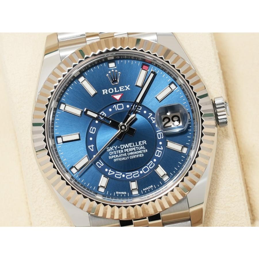 ロレックス スカイドゥエラー Ref.326934 ステンレススチール/ホワイトゴールド ブルー文字盤 ジュビリーブレスレット | スカイドゥエラー | 02