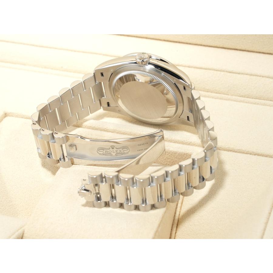 ロレックス デイデイト36 Ref.128396TBR プラチナ アイスブルーx10Pバケットダイヤ文字盤 | デイデイト | 06