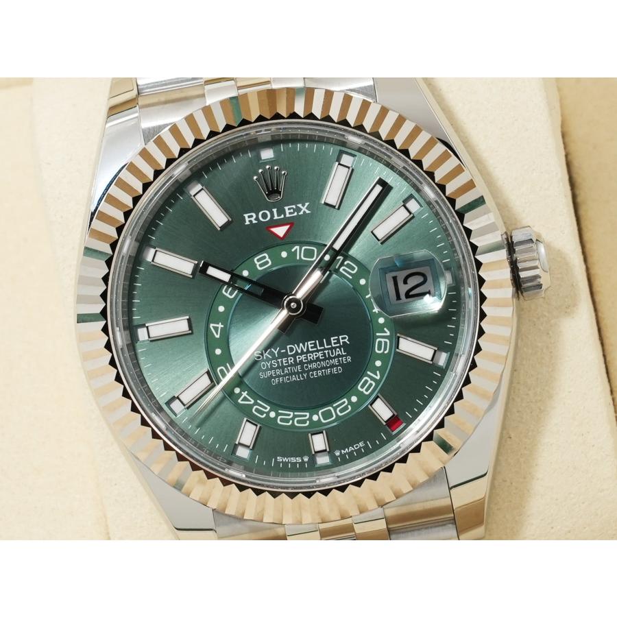 ロレックス スカイドゥエラー Ref.336934 ステンレススチール/ホワイトゴールド ミントグリーン文字盤 ジュビリーブレスレット | スカイドゥエラー | 02