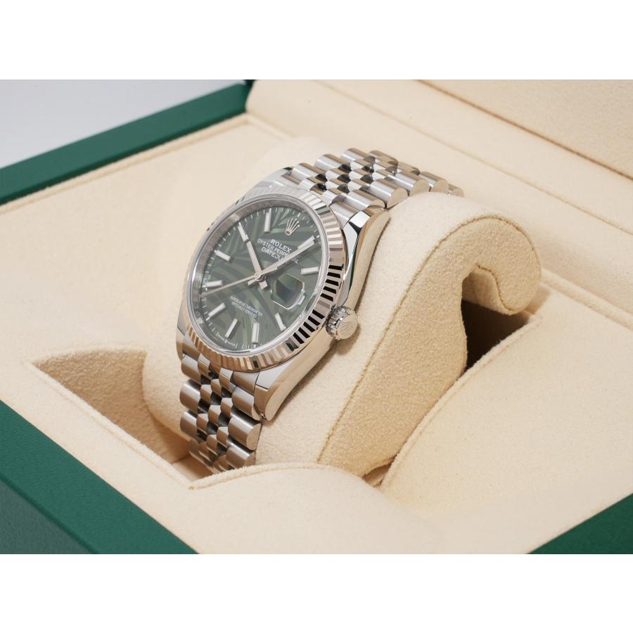 ロレックス デイトジャスト36 Ref.126234 SS/WG オリーブグリーン パームモチーフ文字盤 | デイトジャスト | 03