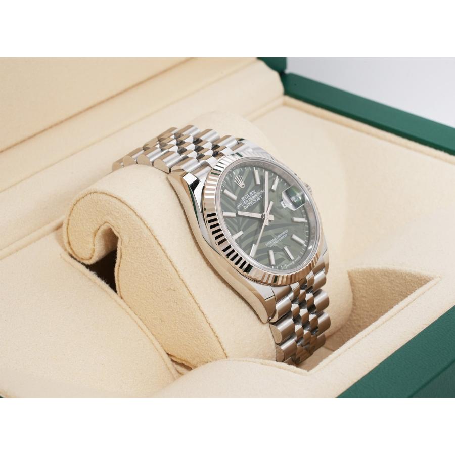 ロレックス デイトジャスト36 Ref.126234 SS/WG オリーブグリーン パームモチーフ文字盤 | デイトジャスト | 04