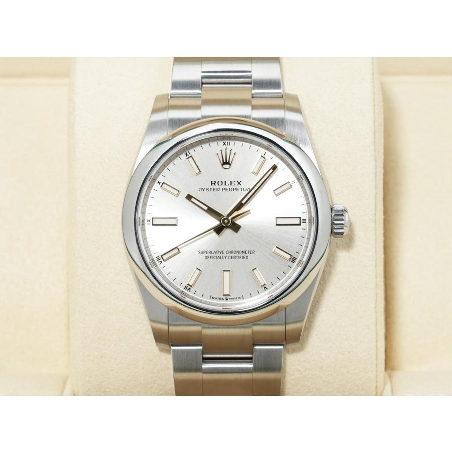 ロレックス オイスターパーペチュアル34 Ref.124200 ステンレススチール シルバー文字盤 | オイスター パーペチュアル | 01