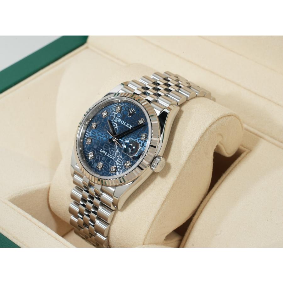ロレックス デイトジャスト36 Ref.126234G SS/WG ブルーホリコンピューター文字盤 ジュビリーブレスレット | デイトジャスト | 03