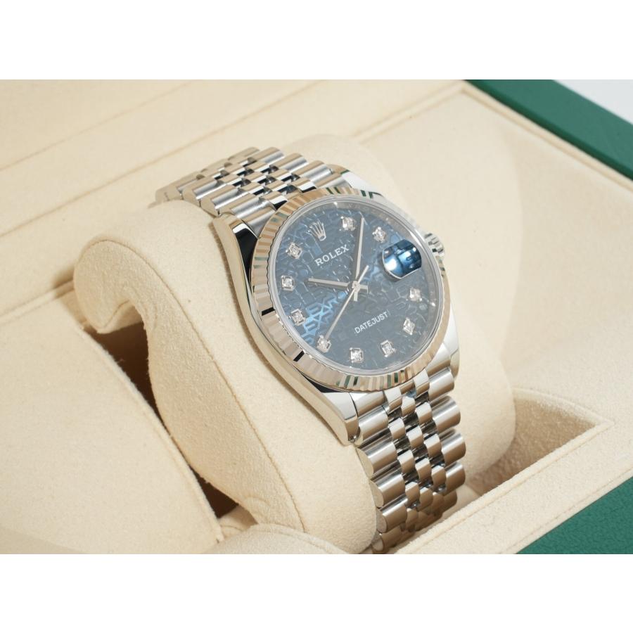 ロレックス デイトジャスト36 Ref.126234G SS/WG ブルーホリコンピューター文字盤 ジュビリーブレスレット | デイトジャスト | 04