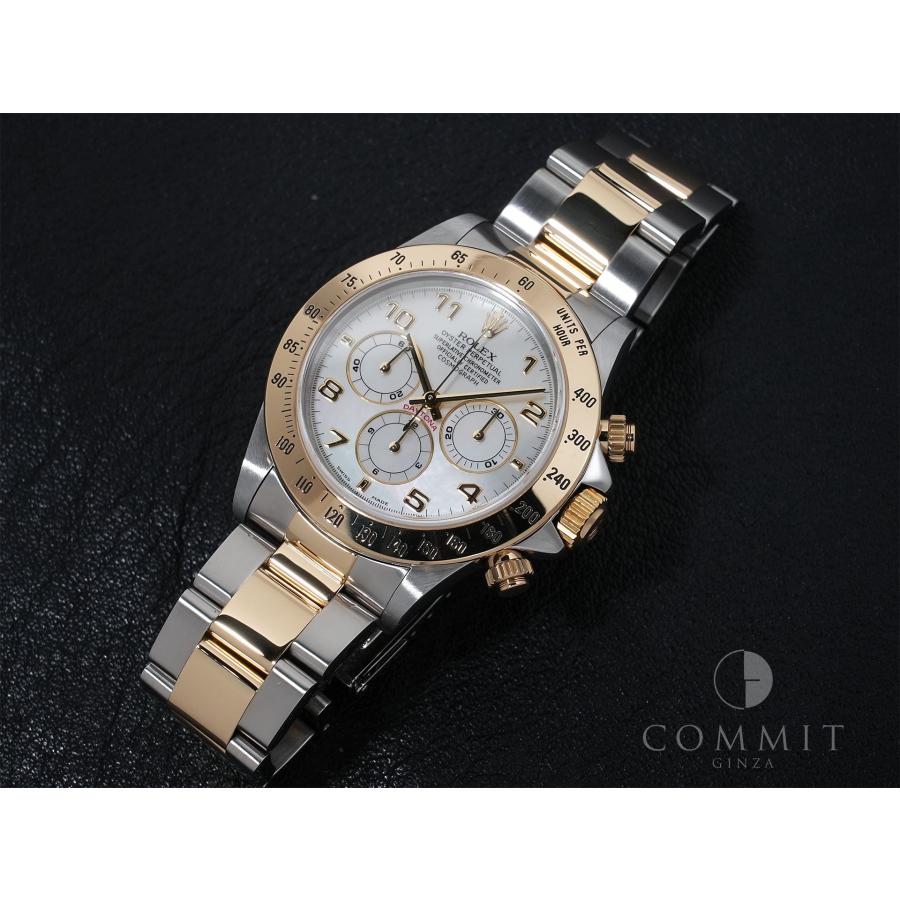 ロレックス デイトナ エルプリメロ Ref.16523NA ステンレススチール/イエローゴールド ホワイトシェルアラビア文字盤 | コスモグラフ デイトナ | 10