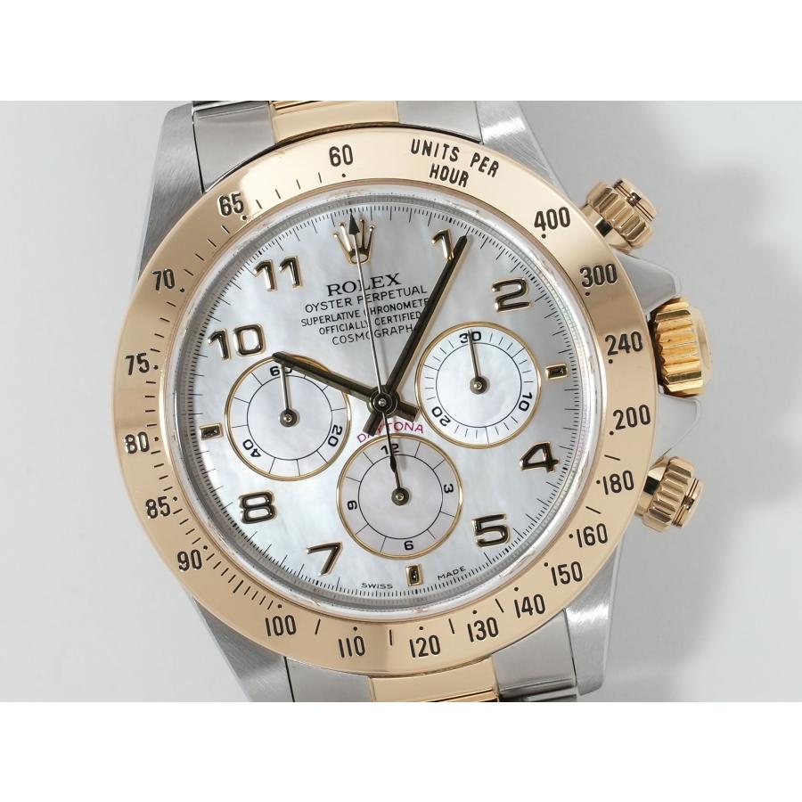 ロレックス デイトナ エルプリメロ Ref.16523NA ステンレススチール/イエローゴールド ホワイトシェルアラビア文字盤 | コスモグラフ デイトナ | 02