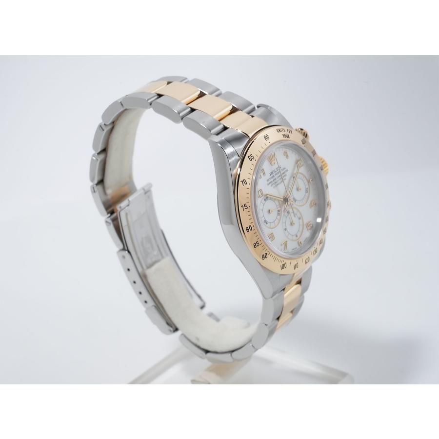 ロレックス デイトナ エルプリメロ Ref.16523NA ステンレススチール/イエローゴールド ホワイトシェルアラビア文字盤 | コスモグラフ デイトナ | 04