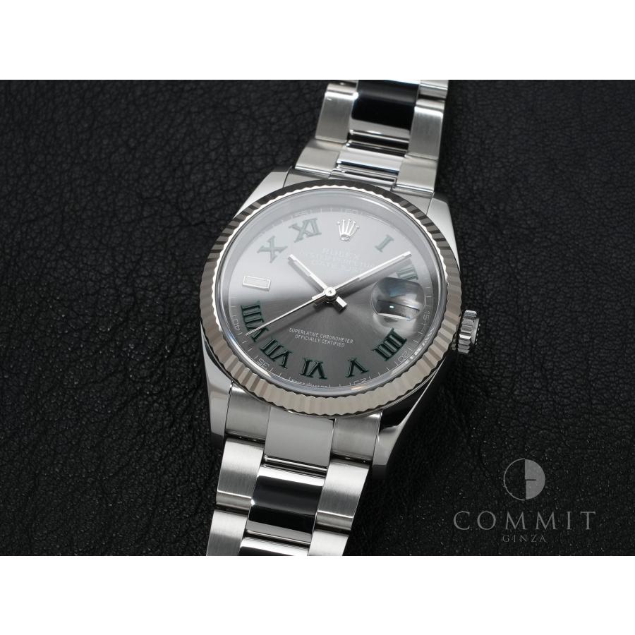 ロレックス デイトジャスト36 Ref.126234 ステンレススチール/ホワイトゴールド スレートローマン文字盤 オイスターブレスレット | デイトジャスト | 10