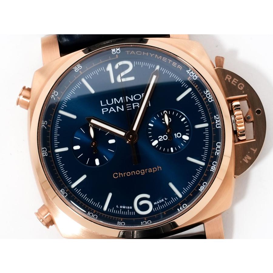 パネライ ルミノールクロノ Ref.PAM01111 パネライゴールドテック ブルー文字盤 | OFFICINE PANERAI | 02