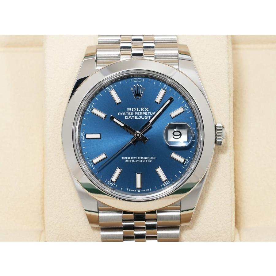 ロレックス デイトジャスト41 Ref.126300 ステンレススチール ブライトブルー文字盤 ジュビリーブレスレット | デイトジャスト | 01