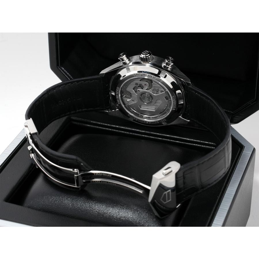 タグホイヤー カレラ トゥールビヨン クロノグラフ Ref.CBS5011.FC6566 ステンレススチール グリーン文字盤 | TAG HEUER | 07