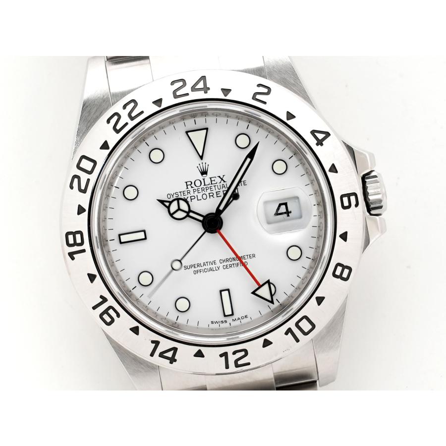 ロレックス エクスプローラーII Ref.16570 ステンレススチール ホワイト文字盤 オイスターブレスレット | エクスプローラーII | 02