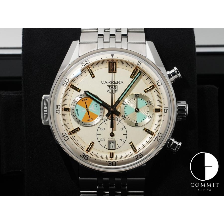タグホイヤー カレラ クロノグラフ シーファーラ― Ref.CBS2016.EB0430 ステンレススチール ベージュ文字盤 | TAG HEUER