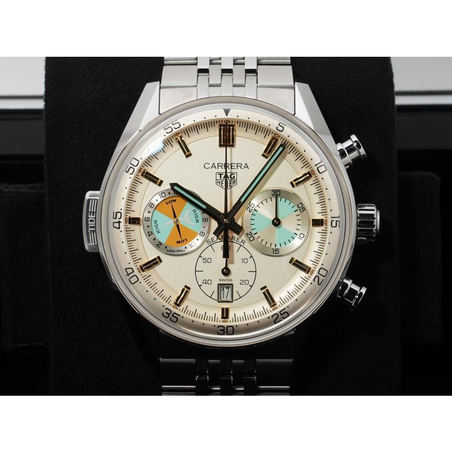 タグホイヤー カレラ クロノグラフ シーファーラ― Ref.CBS2016.EB0430 ステンレススチール ベージュ文字盤 | TAG HEUER | 01