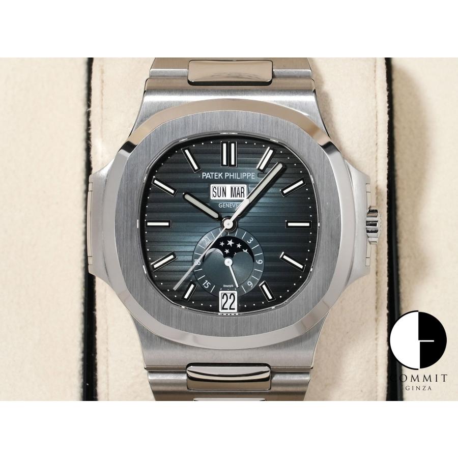 パテックフィリップ ノーチラス アニュアルカレンダー ムーンフェイズ Ref.5726/1A-014 ステンレススチール ブルー、ブラックグラデーション文字盤 | ノーチラス