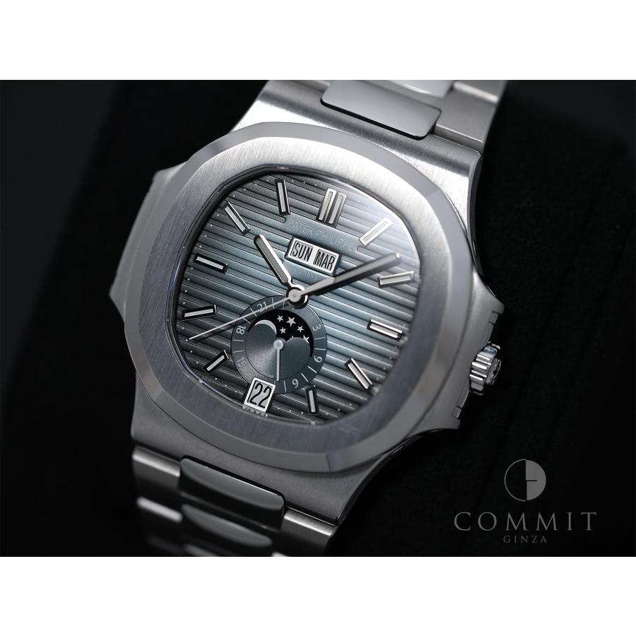 パテックフィリップ ノーチラス アニュアルカレンダー ムーンフェイズ Ref.5726/1A-014 ステンレススチール ブルー、ブラックグラデーション文字盤 | ノーチラス | 10