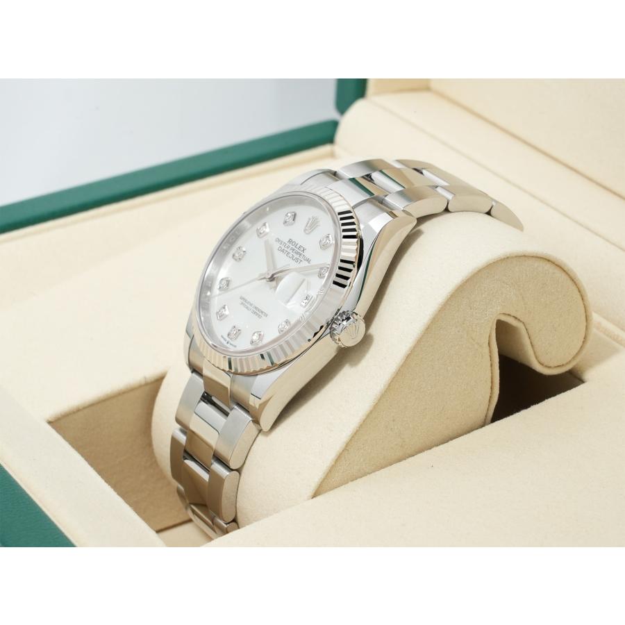 ロレックス デイトジャスト36 Ref.126234NG ステンレススチール/ホワイトゴールド ホワイトシェルx10Pダイヤ文字盤 オイスターブレスレット | デイトジャスト | 03