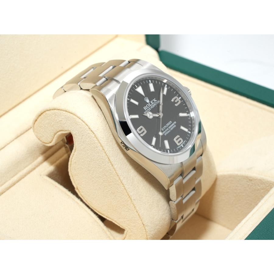 ロレックス エクスプローラーI 鏡面ブラックアウト Ref.214270 ステンレススチール ブラック文字盤 オイスターブレスレット | エクスプローラー（ROLEX） | 04