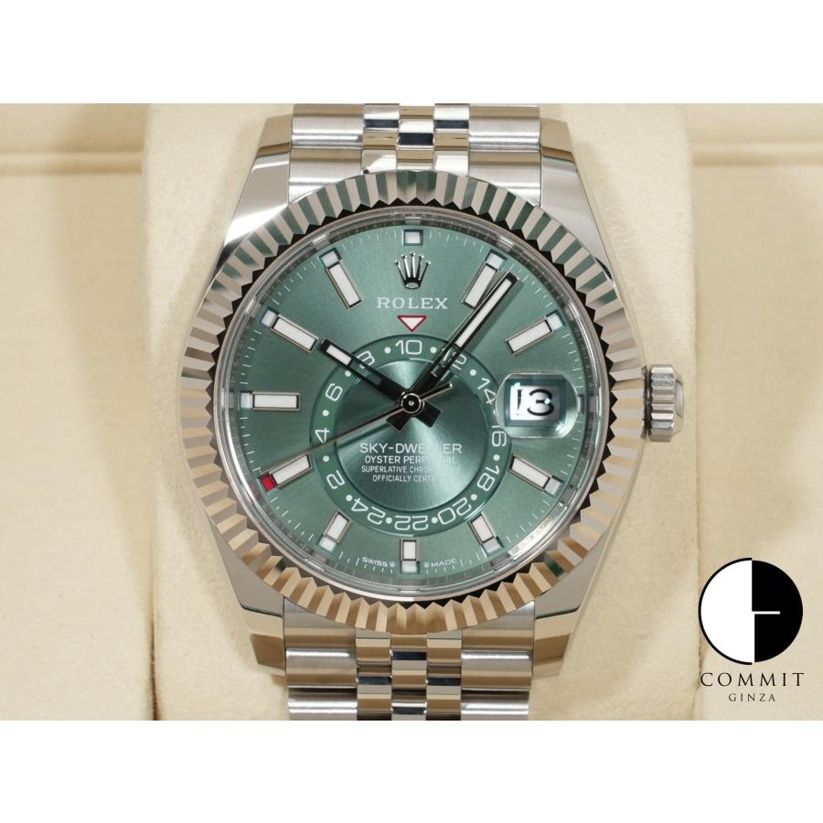 ロレックス スカイドゥエラー Ref.336934 SS/WG ミントグリーン文字盤 ジュビリーブレスレット | スカイドゥエラー