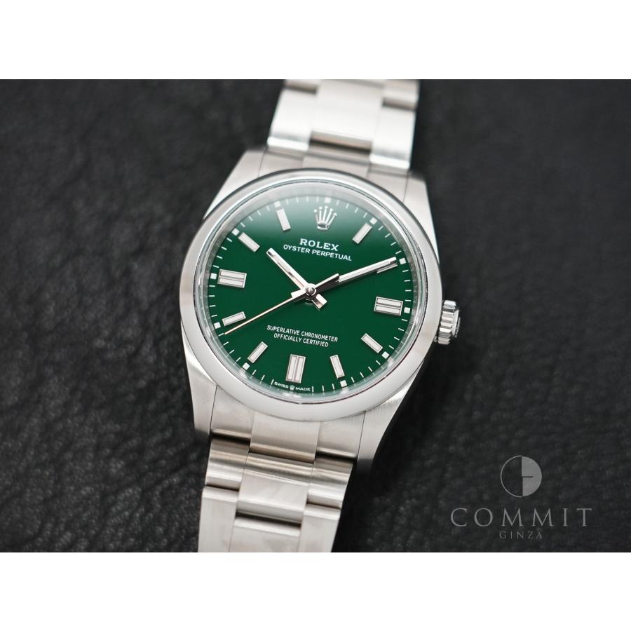 ロレックス オイスターパーペチュアル36 Ref.126000 ステンレススチール グリーン文字盤 | オイスター パーペチュアル | 10
