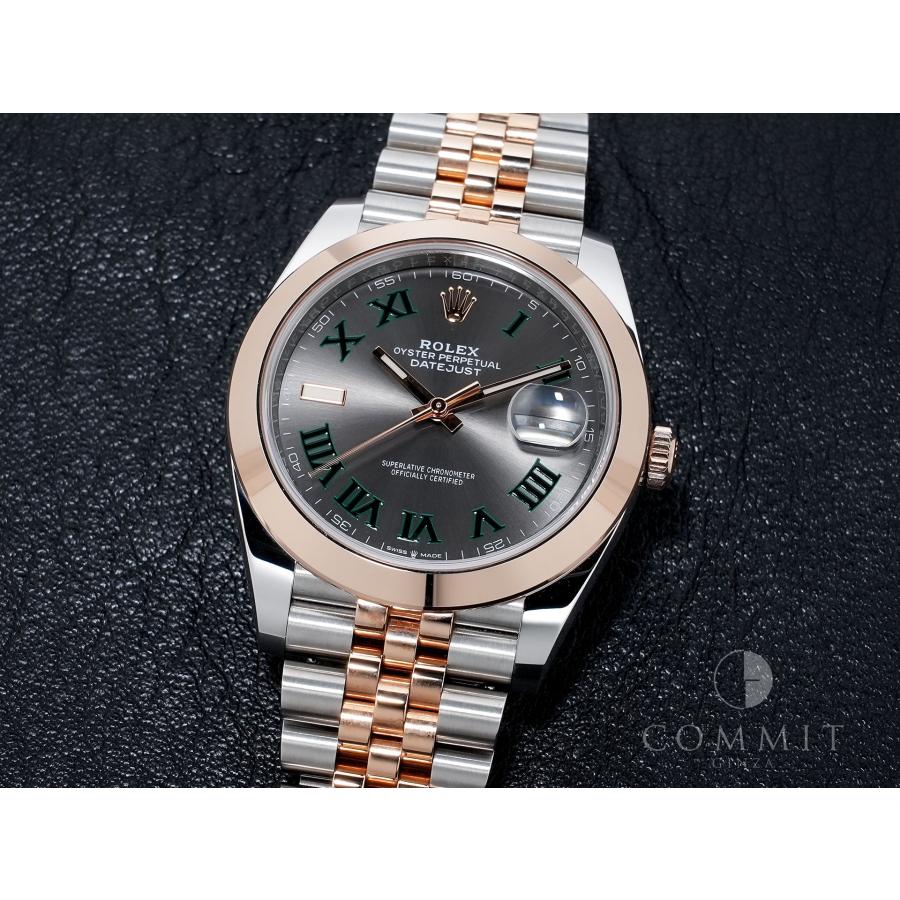 ロレックス デイトジャスト41 Ref.126301 ステンレススチール/エバーローズゴールド スレートローマン文字盤 ジュビリーブレスレット | デイトジャスト | 10