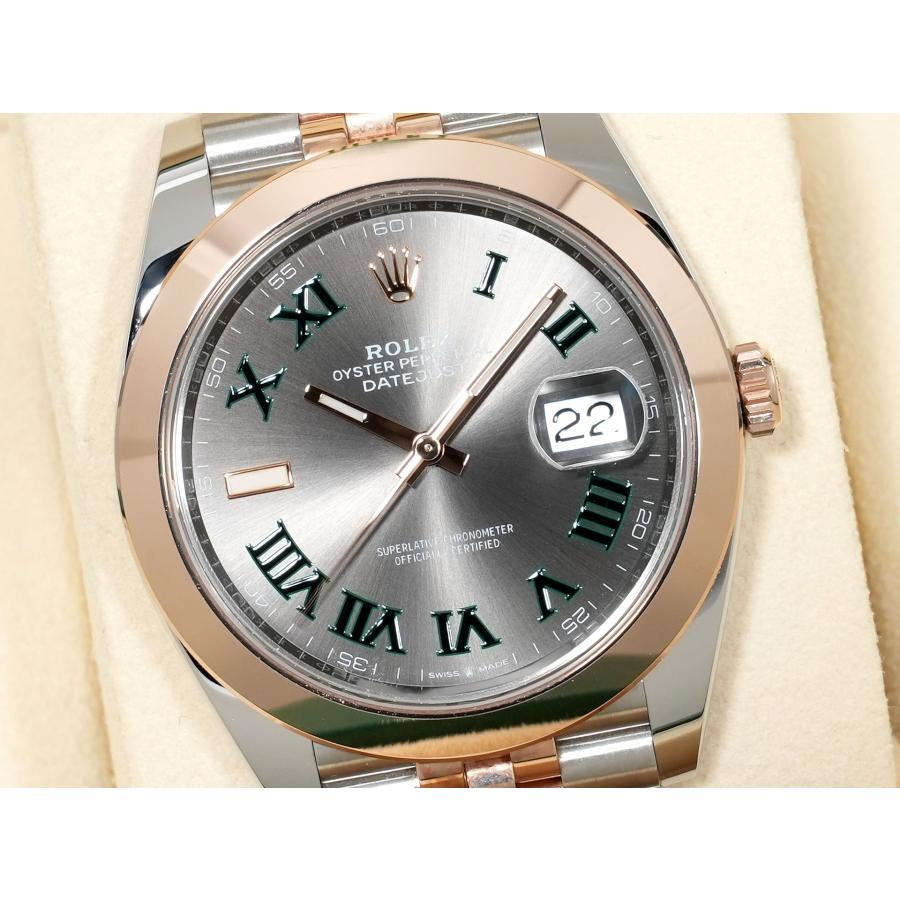 ロレックス デイトジャスト41 Ref.126301 ステンレススチール/エバーローズゴールド スレートローマン文字盤 ジュビリーブレスレット | デイトジャスト | 02