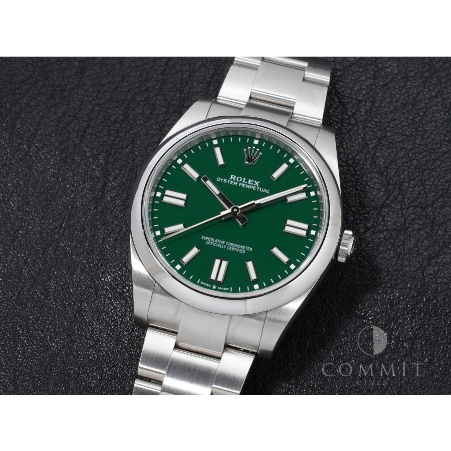 ロレックス オイスターパーペチュアル41 Ref.124300 ステンレススチール グリーン文字盤 | オイスター パーペチュアル | 10