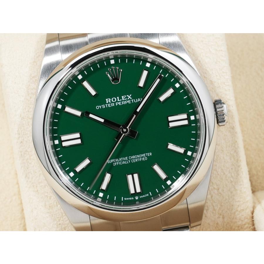 ロレックス オイスターパーペチュアル41 Ref.124300 ステンレススチール グリーン文字盤 | オイスター パーペチュアル | 02