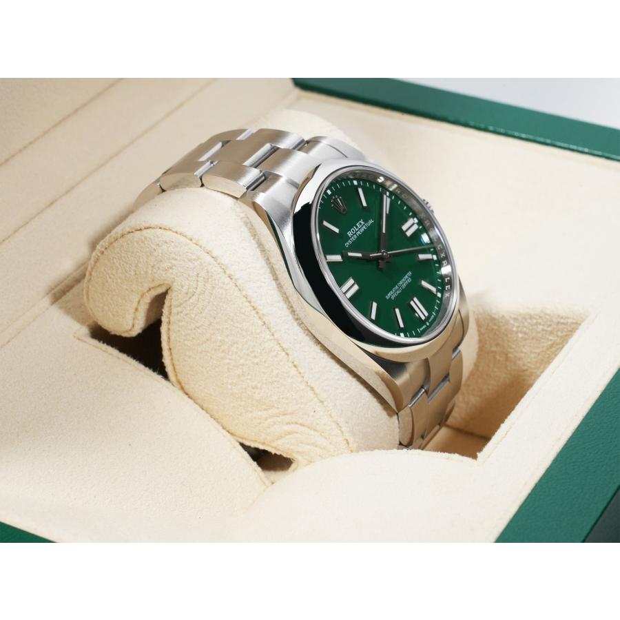 ロレックス オイスターパーペチュアル41 Ref.124300 ステンレススチール グリーン文字盤 | オイスター パーペチュアル | 04