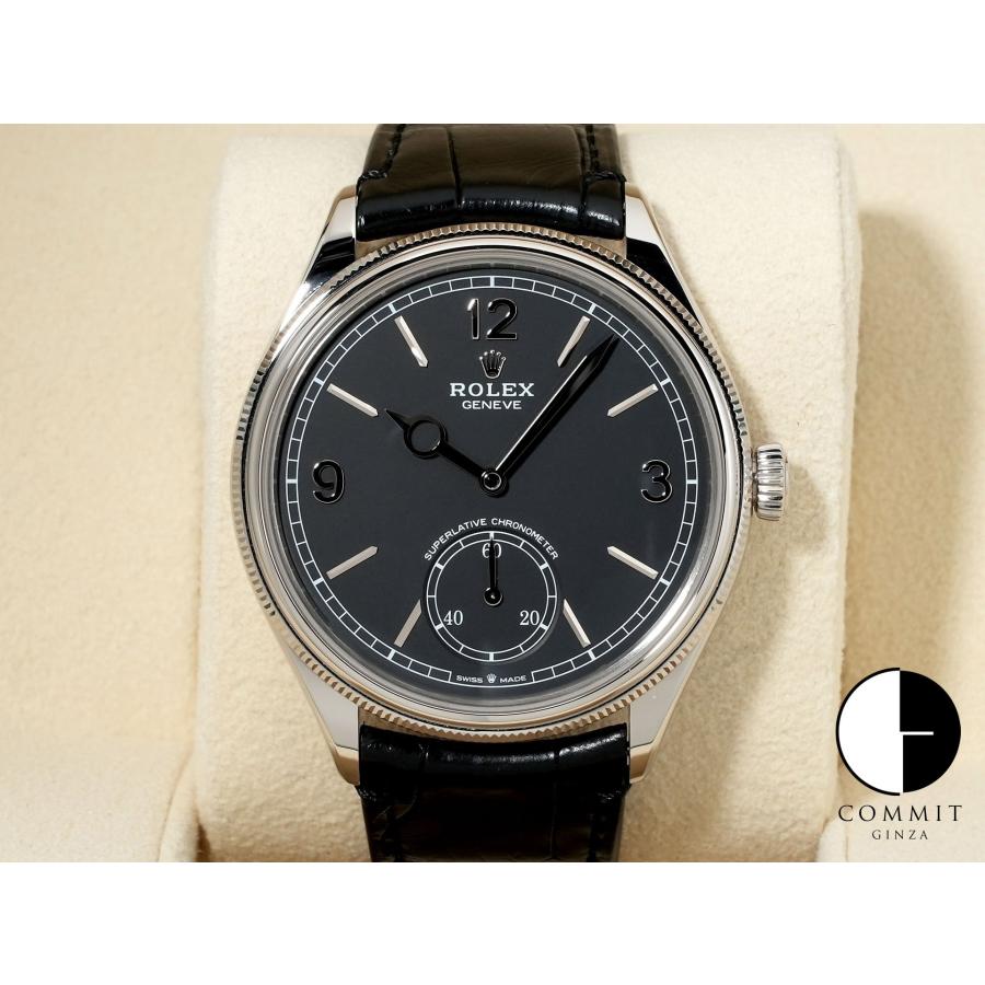 ロレックス 1908 Ref.52509 ホワイトゴールド ブラック文字盤 革ベルト | ROLEX